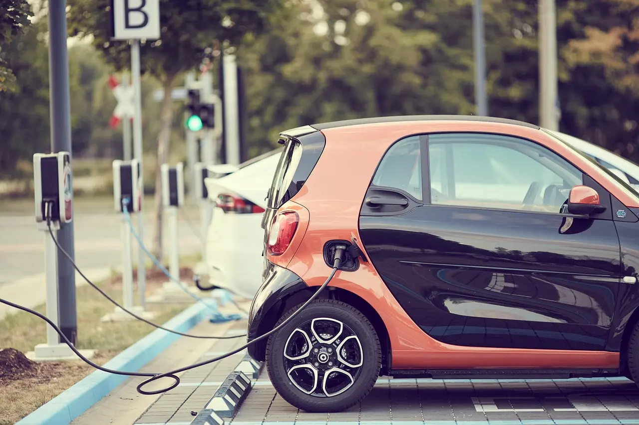 Electric Vehicle Parked While Charging