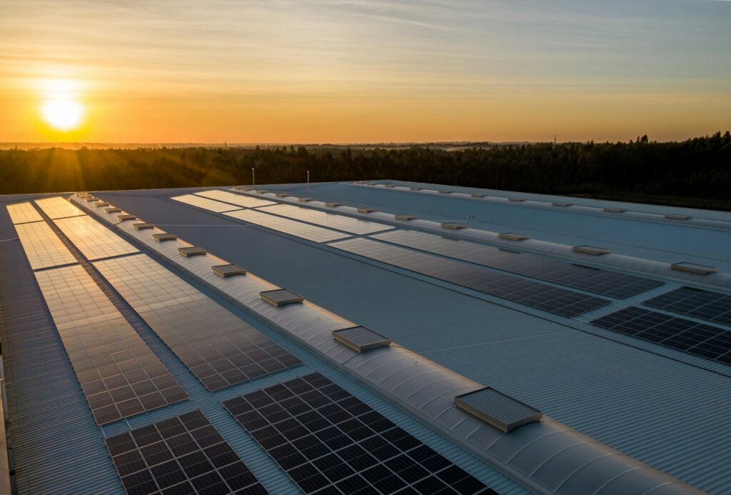 Rooftop solar panels on an Australian home